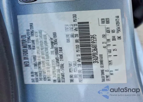 2010 Ford Fusion Hybrid из США, поврежденный, VIN 3FADP0L36AR195595